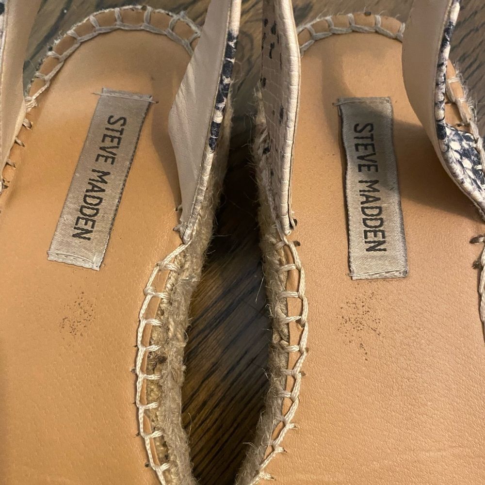 Steve Madden Snake Skin Espadrilles platform sandals - Picture 5 of 5